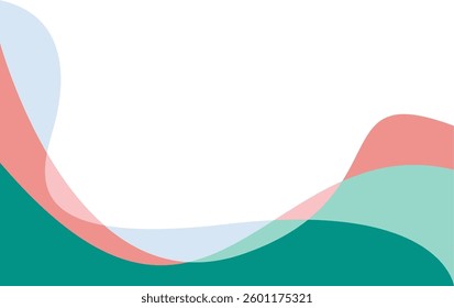 Abstract wave background with blue color vector. summer abstract background