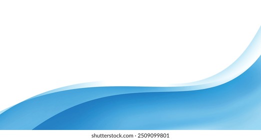 abstract wave background blue with copy space