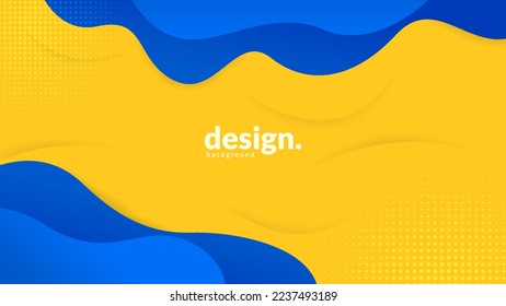 Abstract wave background. Blue gradient background with line wave shadow, suitable for banner, poster, brochure, flyer, or presentation background.