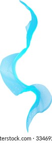 Abstract wave background. blue smoke line.