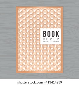 Abstract wave background for Book cover, Poster, Flyer, Brochure, Corporate, Annual report design Layout template in A4 size. Wave pattern. Printing design. Vector illustration.