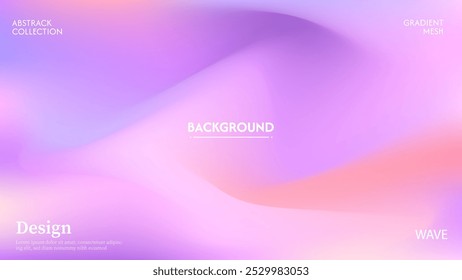 Abstract wave background with bright color combination, beautiful and luxurious. Minimalist pastel colors.