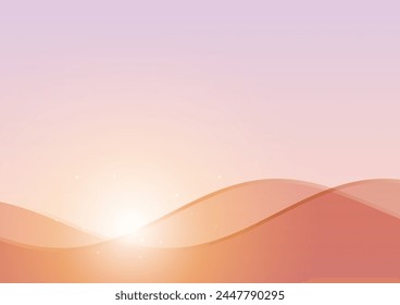 Abstract wave background in bright tones