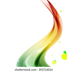Abstract wave background. Business card template