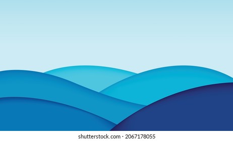 fondo de onda abstracta con tonos azules calmos, esta imagen tranquila y relajante es adecuada para decorar tus páginas web, presentaciones, páginas de inicio, etc