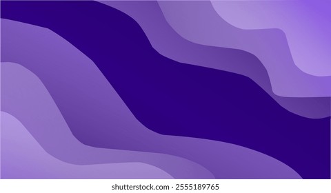 Abstract wave background with a calming purple color. Suitable for use as a background for posters, covers, or as other graphic design elements.