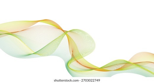 Fondo de onda Abstractas con patrón de línea de color. Patrón de onda futurista. concepto dinámico de la tecnología. Ilustración vectorial.