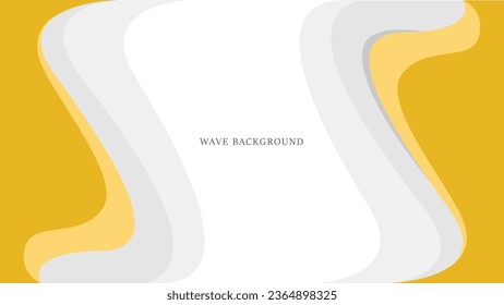 Abstract wave background colorful orange and white