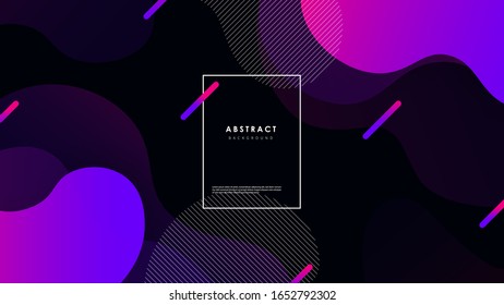 Abstract wave background with colorful shapes Vector