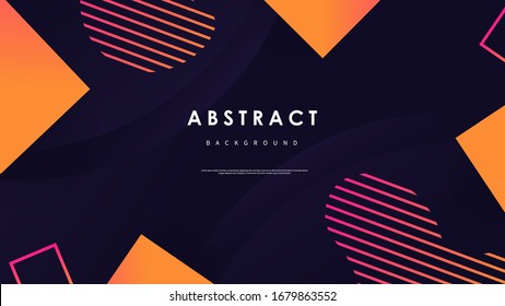 Abstract wave background with colorful shapes Vector