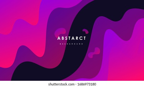 Abstract wave background with colorful shapes Vector