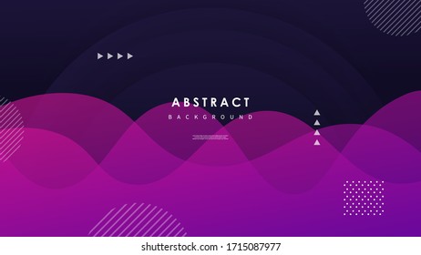 Abstract wave background with colorful shapes Vector