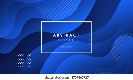 Abstract wave background with colorful shapes Vector