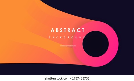 Abstract wave background with colorful shapes Vector