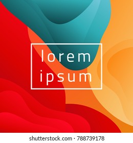 Abstract wave background. Colorful vector illustration