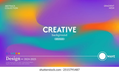 Abstract wave background with a combination of bright colors, beautiful and luxurious. Minimalist pastel colors. EPS 10