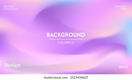 Abstract wave background with a combination of bright colors, beautiful and luxurious. Minimalist pastel colors, in eps 10