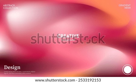 Abstract wave background with a combination of gradient soft pink colors, beautiful and luxurious. Minimalist pastel colors.