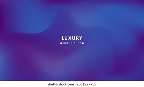 The abstract wave background with a combination of purple and blue gradients is elegant, beautiful and luxurious. Minimalist pastel colors