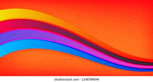 Abstract wave background composition. Vector illustration