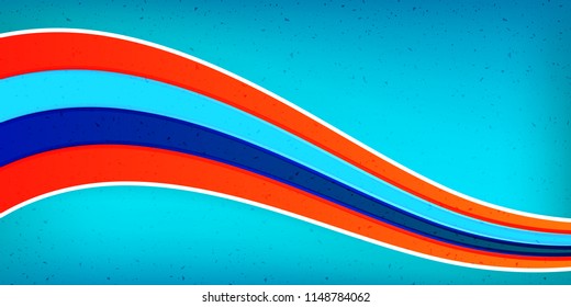Abstract wave background composition. Vector illustration