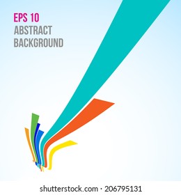 Abstract wave background composition - vector illustration