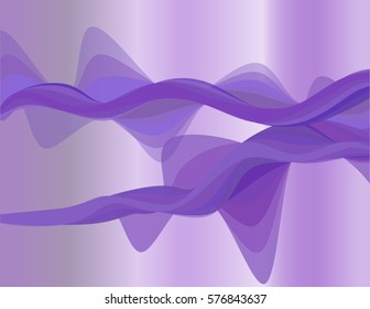 Abstract wave background composition - vector illustration