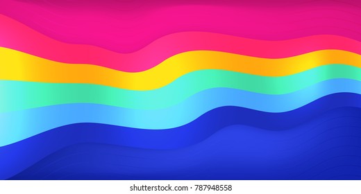Abstract wave background composition. Vector illustration