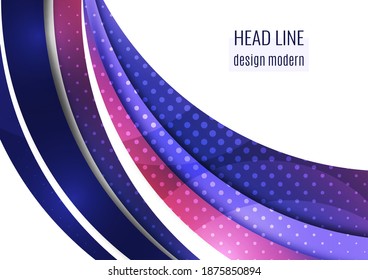 Abstract wave background with copy space. For business technical design templates, web design, presentations. Vector illustration