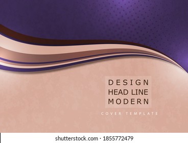 Fondo abstracto de la ola. Plantilla de diseño de portada. Diseño creativo. Ilustración del vector