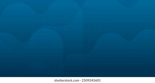 Abstract wave background, dark blue wavy pattern suitable for background for social media posts, presentations, motion graphics, and advertisements about technology.