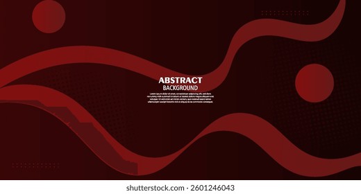 Abstract wave background with dark red color combination. Liquid fluid pattern design. Trendy shape design. Vector Eps10