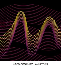 Abstract wave background design