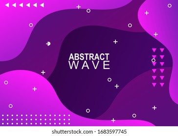 abstrakter Wellenhintergrund - Design-freie Vektorillustration