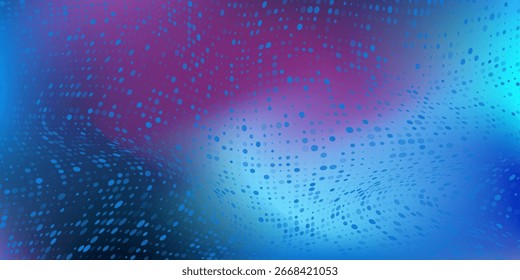 Diseño de fondo de onda Abstractas, puntos móviles, partículas que fluyen, para folletos, volantes, revistas, tarjetas de visita y Anuncios. Vector