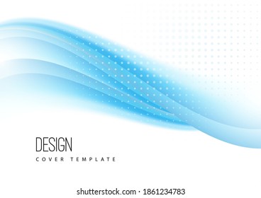 Abstract wave background. Design template for cover, business card, flyer, banner. Creative corporate design. Vector illustration