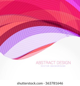 abstract wave background design template vector