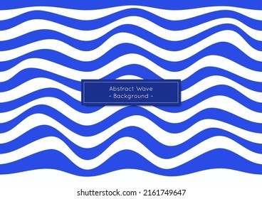 Abstract wave background design, wave and zigzag line style, blue color tone