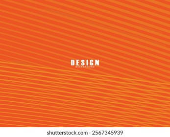 Abstract wave background. Digital frequency lines. Curved wavy lines. Vector gradient orange background. Design elements. Vector illustration for poster, placard, flyer, banner, header, cover, etc.