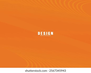 Abstract wave background. Digital frequency lines. Curved wavy lines. Vector gradient orange background. Design elements. Vector illustration for poster, placard, flyer, banner, header, cover, etc.