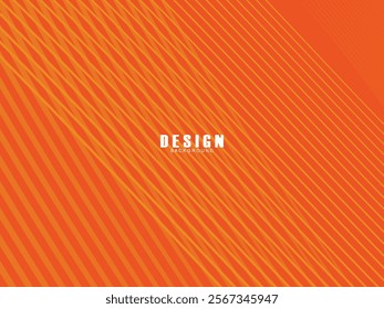 Abstract wave background. Digital frequency lines. Curved wavy lines. Vector gradient orange background. Design elements. Vector illustration for poster, placard, flyer, banner, header, cover, etc.