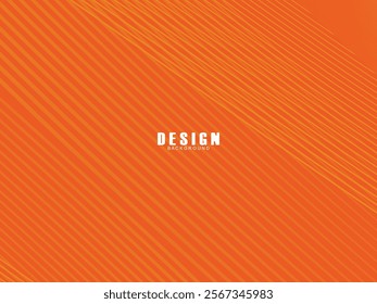 Abstract wave background. Digital frequency lines. Curved wavy lines. Vector gradient orange background. Design elements. Vector illustration for poster, placard, flyer, banner, header, cover, etc.