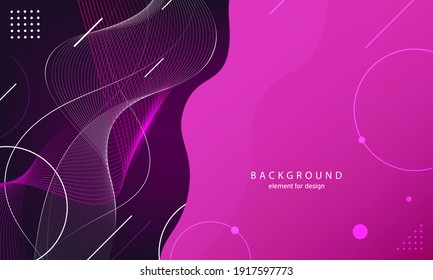 Abstract wave background. Element for design. Digital frequency track equalizer. Stylized line art.  Curved wavy line smooth stripe Vector