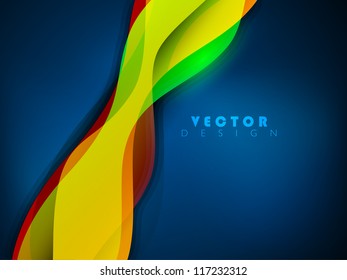Abstract wave background. EPS 10.