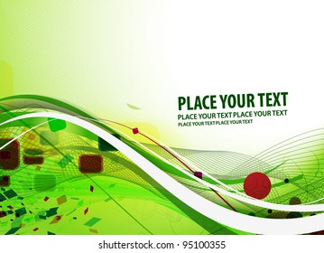 abstract wave background, eps10 vector.