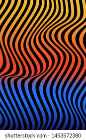 Abstract Wave Background with Flat Design. EPS 10