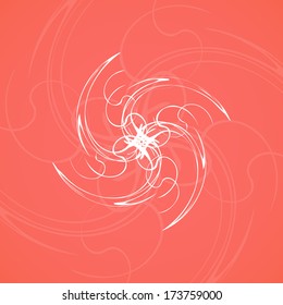 Abstract wave background, futuristic shapes illustration.