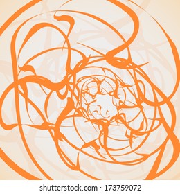 Abstract wave background, futuristic shapes illustration.