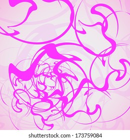Abstract wave background, futuristic shapes illustration.