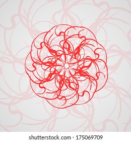 Abstract wave background, futuristic shapes illustration.